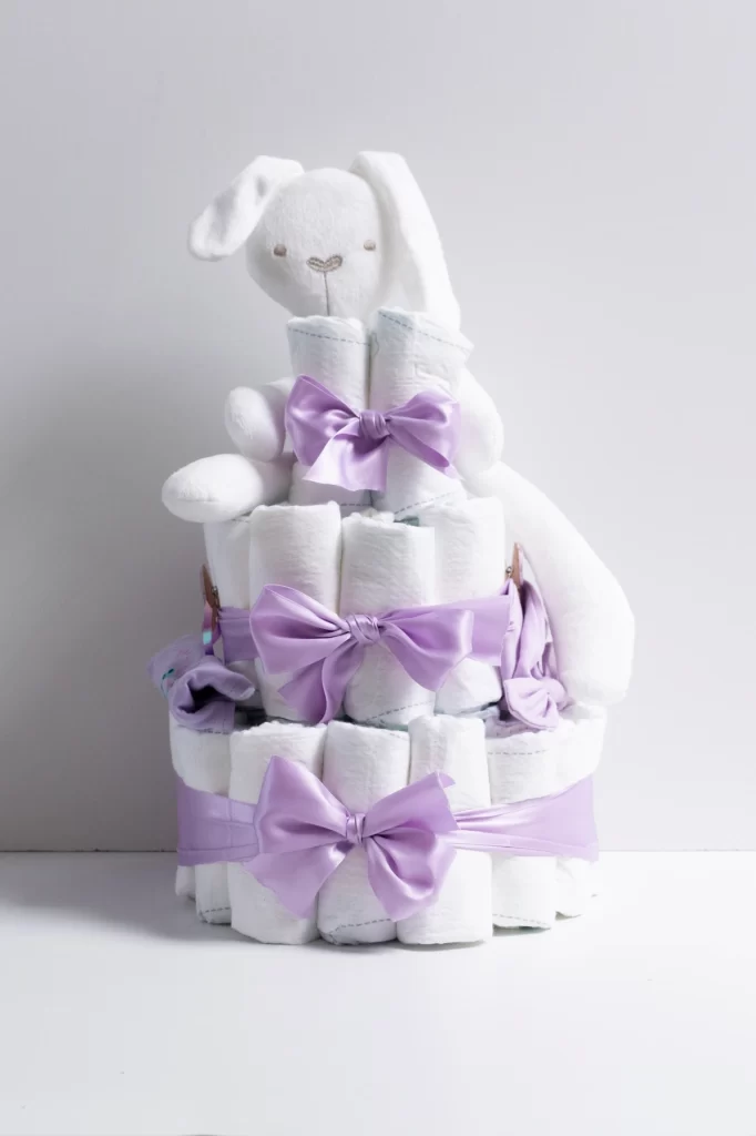 Luiertaart lila paars