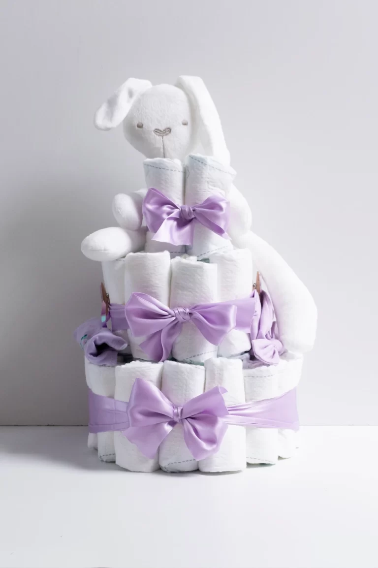 Luiertaart lila paars