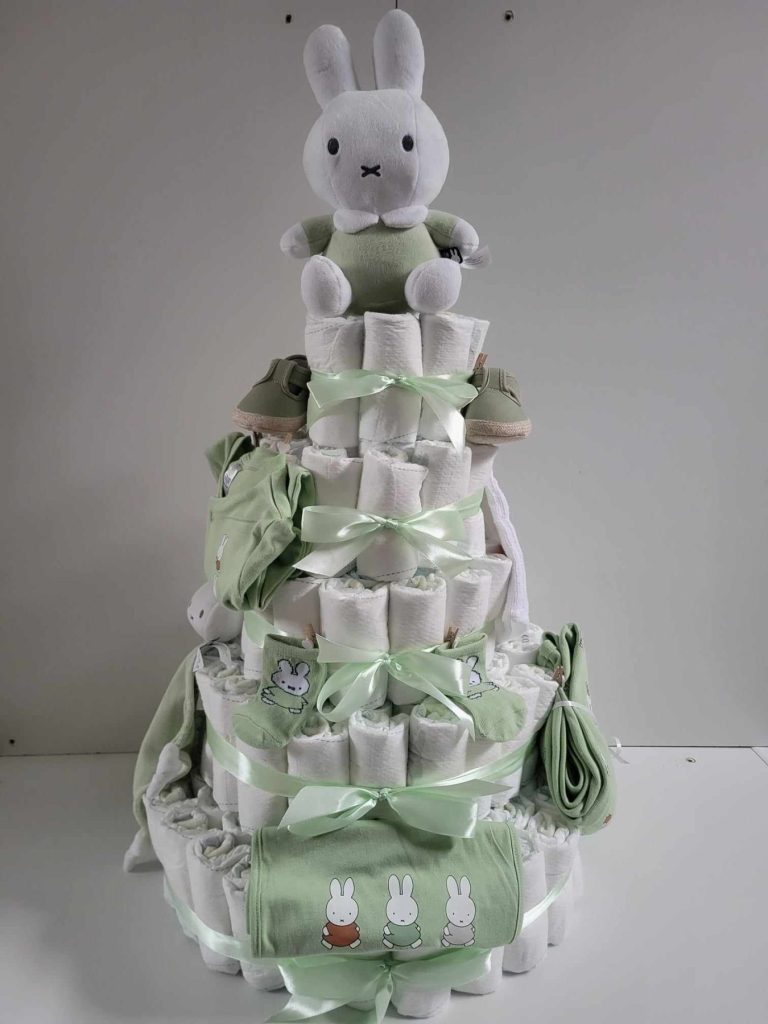 XXL luiertaart Nijntje groen